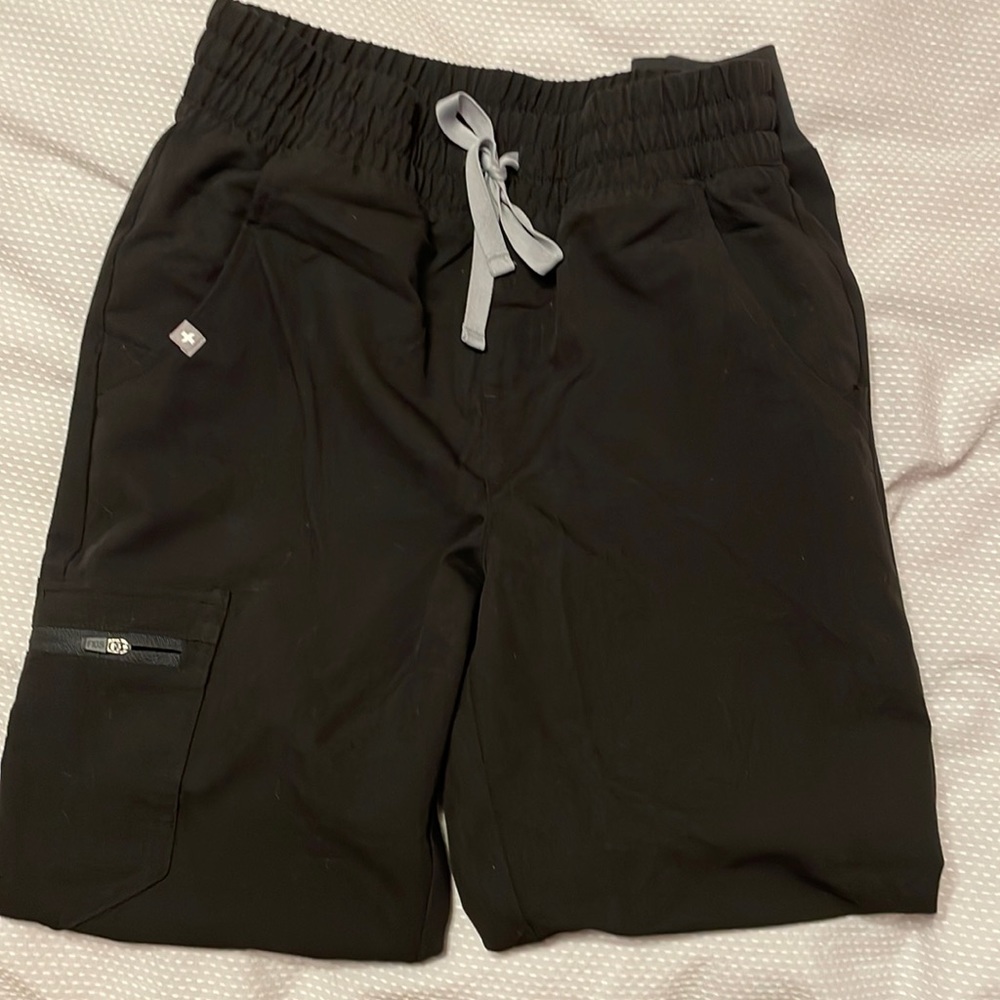 Black Zamora high waisted joggers. Size x-small petite
